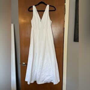 Hill House - The Jacqueline Dress White Sateen